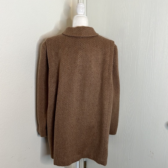 Vintage 1980s Dani Colby Tan Coat. Size 22W - Picture 5 of 9